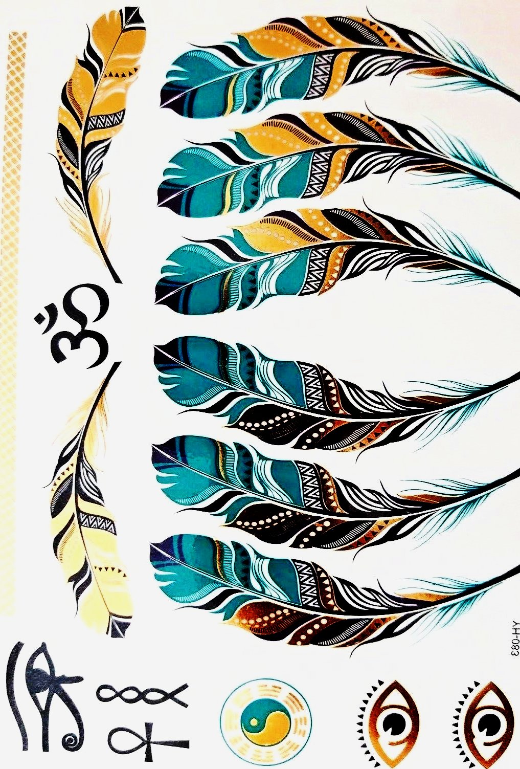 native american feather tattoo designs for men